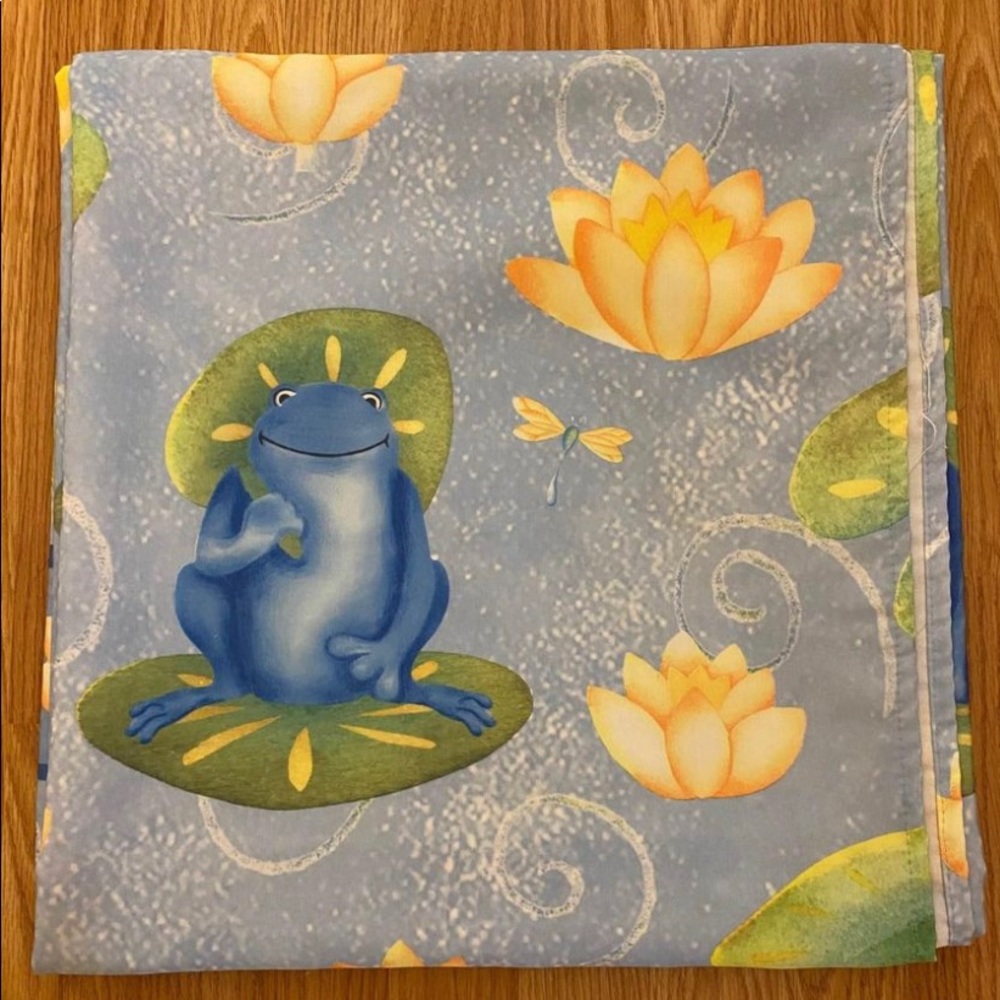 Matching Cloth Frog Shower Curtain and Rug